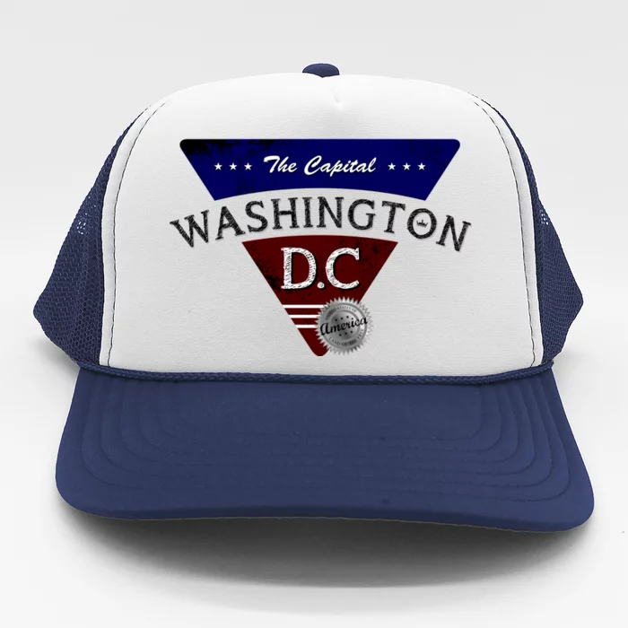 Washington D.C Land of the Free Logo Trucker Hat