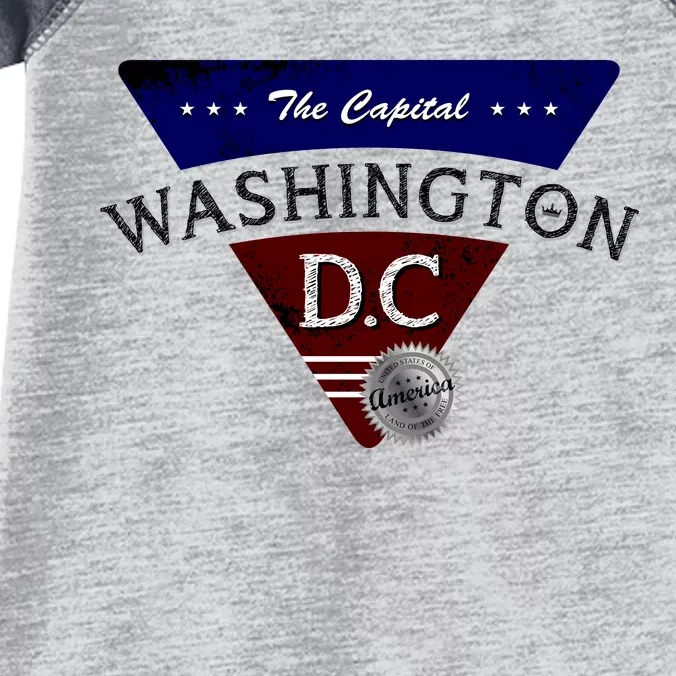 Washington D.C Land of the Free Logo Infant Baby Jersey Bodysuit