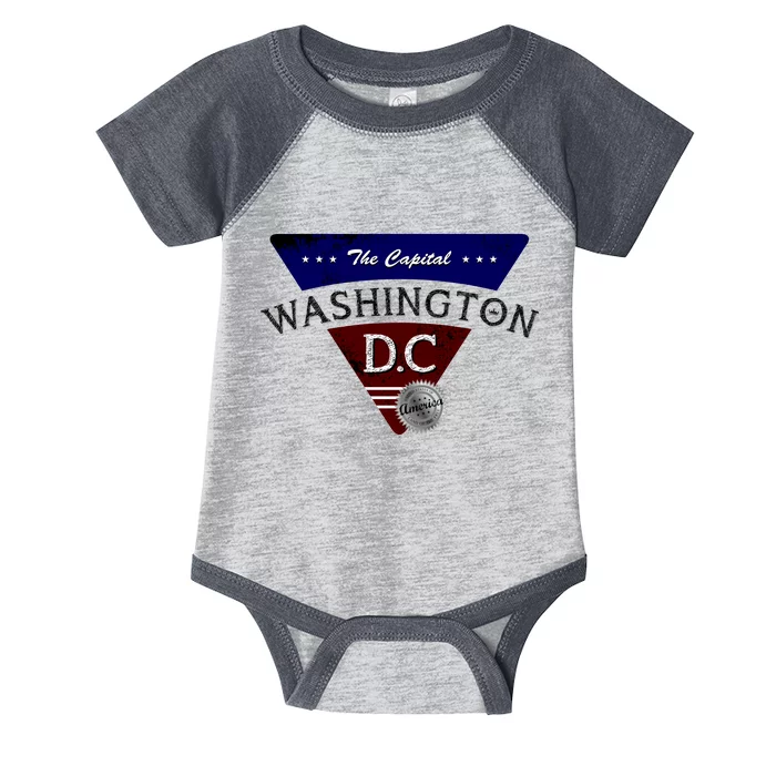 Washington D.C Land of the Free Logo Infant Baby Jersey Bodysuit