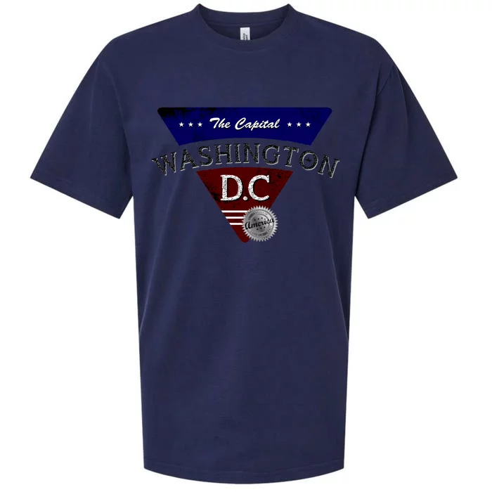 Washington D.C Land of the Free Logo Sueded Cloud Jersey T-Shirt