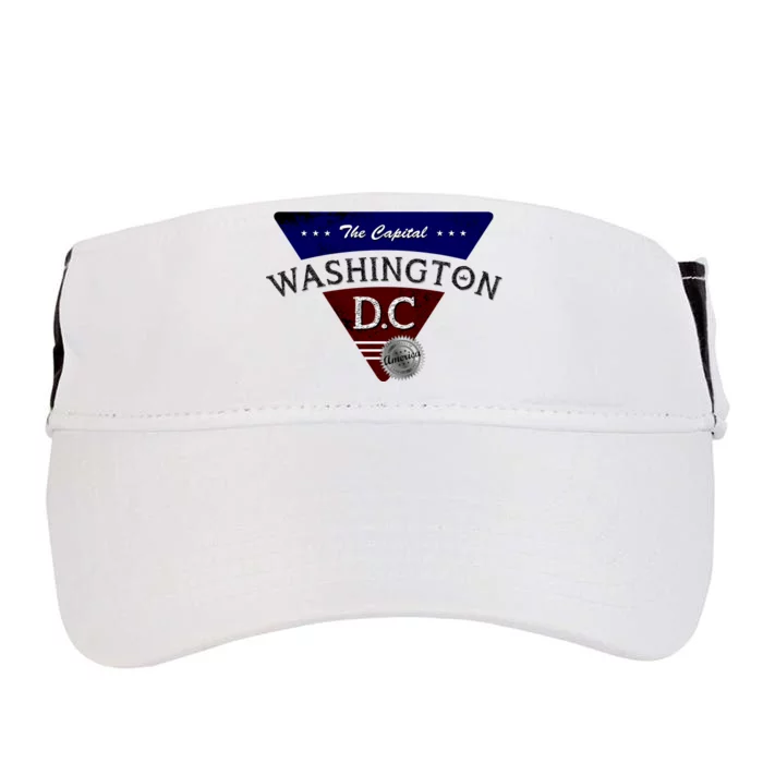 Washington D.C Land of the Free Logo Adult Drive Performance Visor