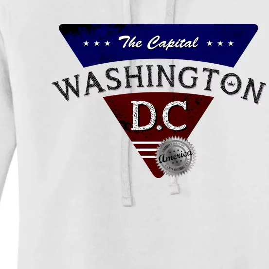 Washington D.C Land of the Free Logo Women's Pullover Hoodie