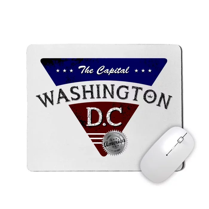 Washington D.C Land of the Free Logo Mousepad