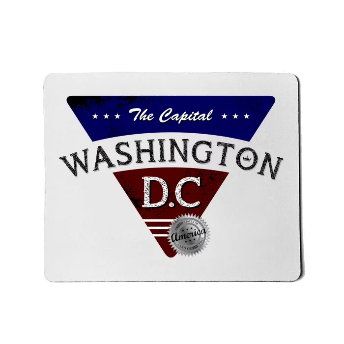 Washington D.C Land of the Free Logo Mousepad