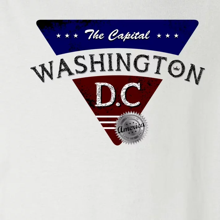 Washington D.C Land of the Free Logo Toddler Long Sleeve Shirt