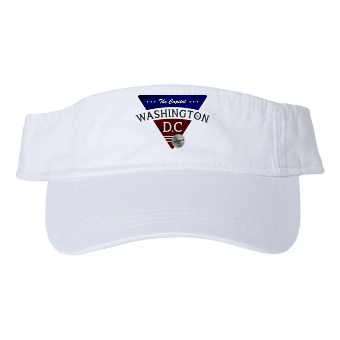 Washington D.C Land of the Free Logo Valucap Bio-Washed Visor