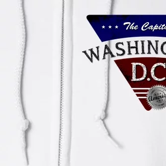 Washington D.C Land of the Free Logo Full Zip Hoodie