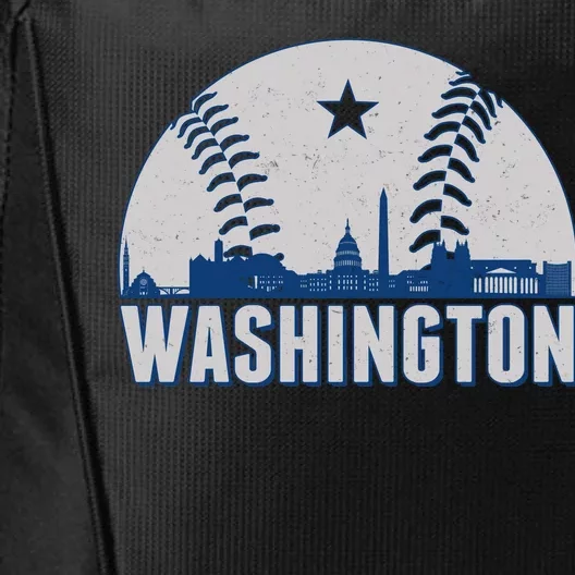 Washington DC Baseball Skyline City Backpack