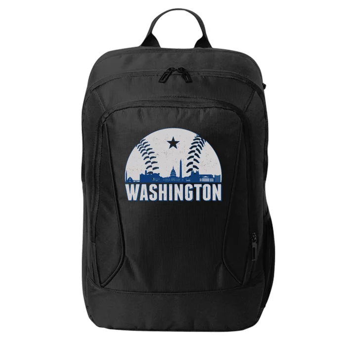 Washington DC Baseball Skyline City Backpack