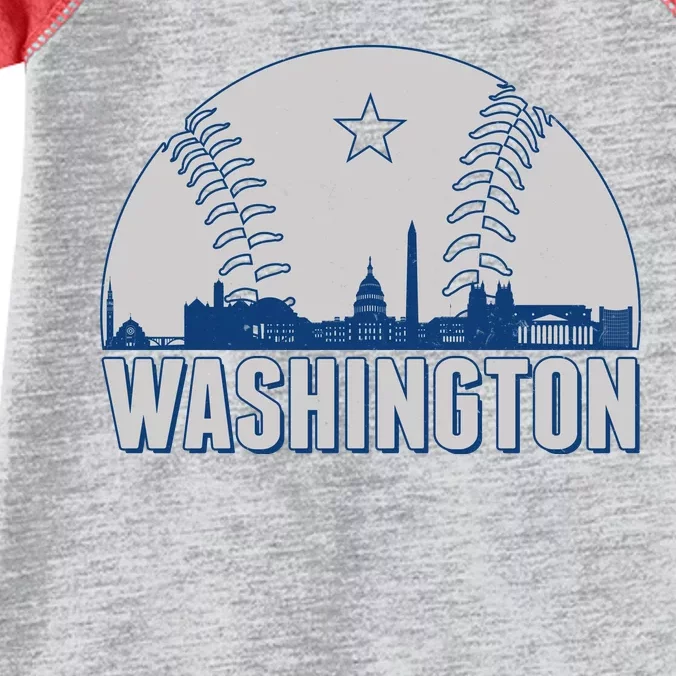 Washington DC Baseball Skyline Infant Baby Jersey Bodysuit