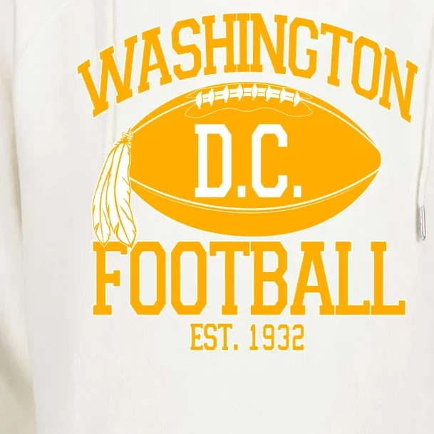 Washington DC Football Est 1932 Logo Football Fan Womens Funnel Neck Pullover Hood