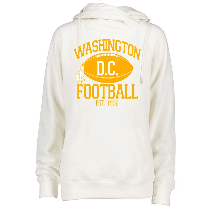 Washington DC Football Est 1932 Logo Football Fan Womens Funnel Neck Pullover Hood