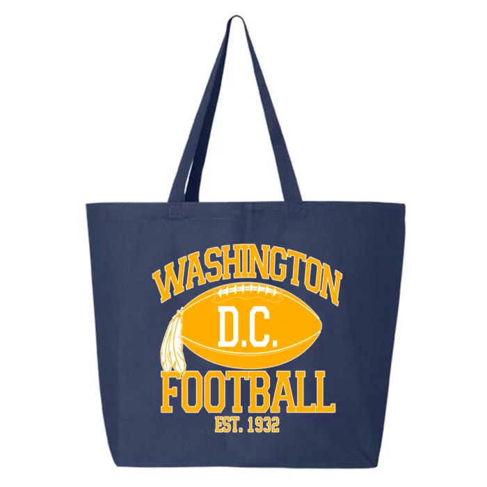 Washington DC Football Est 1932 Logo Football Fan 25L Jumbo Tote