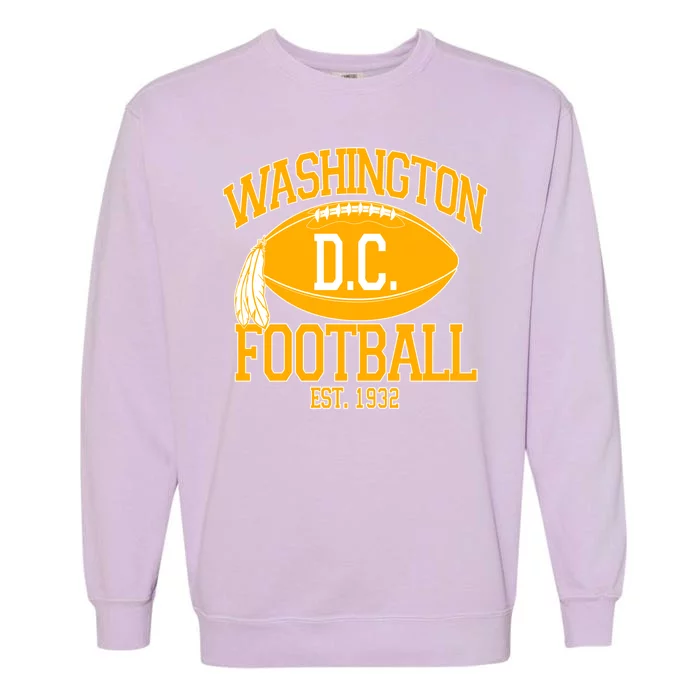 Washington DC Football Est 1932 Logo Football Fan Garment-Dyed Sweatshirt