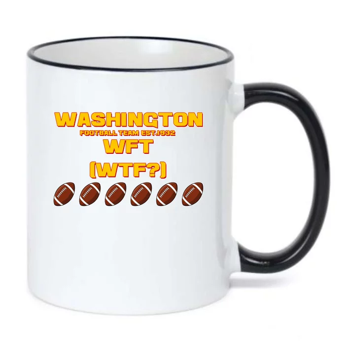 Washington Football Team Est 1932 WFT WTF? Black Color Changing Mug