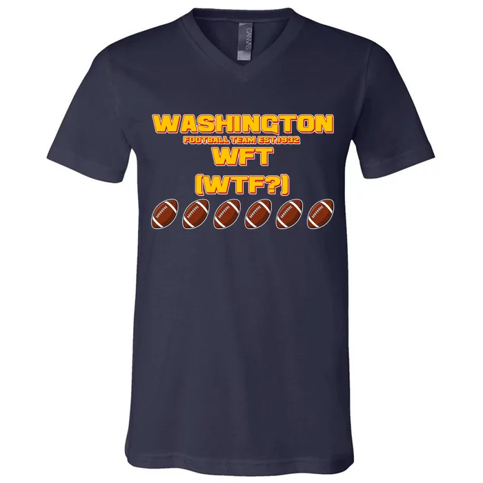 Washington Football Team Est 1932 WFT WTF? V-Neck T-Shirt