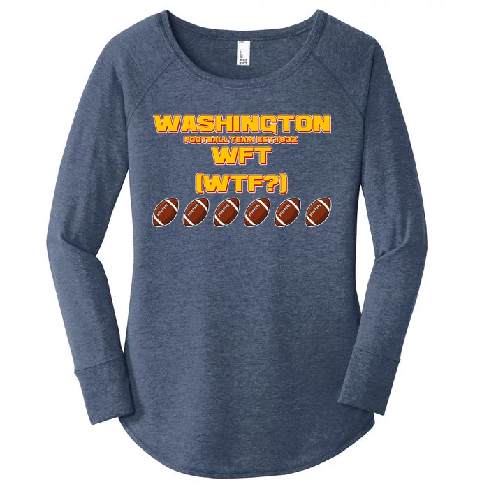 Washington Football Team Est 1932 WFT WTF? Women's Perfect Tri Tunic Long Sleeve Shirt