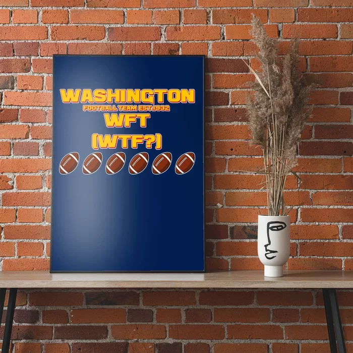 Washington Football Team Est 1932 WFT WTF? Poster