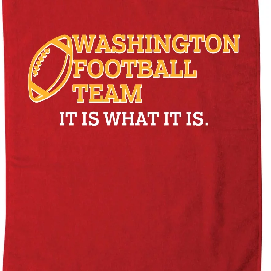 Washington Football Team It Is What It Is Platinum Collection Golf Towel