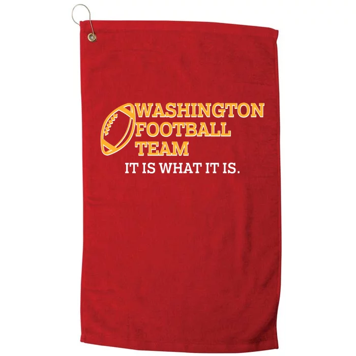 Washington Football Team It Is What It Is Platinum Collection Golf Towel