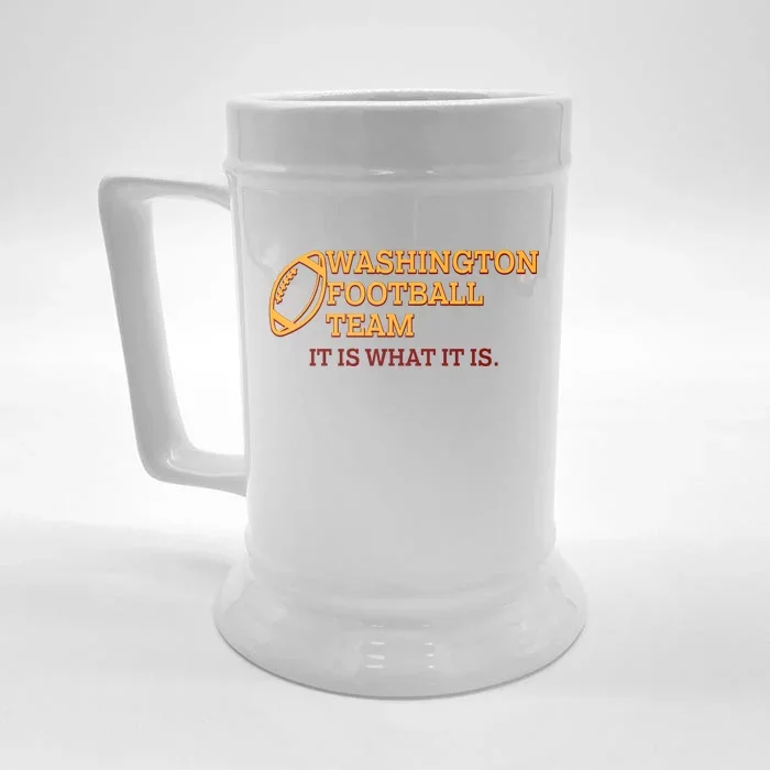 Washington Football Team It Is What It Is Front & Back Beer Stein