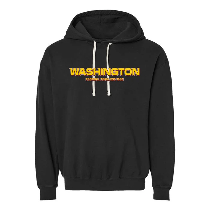 Washington Football Team Logo Garment-Dyed Fleece Hoodie