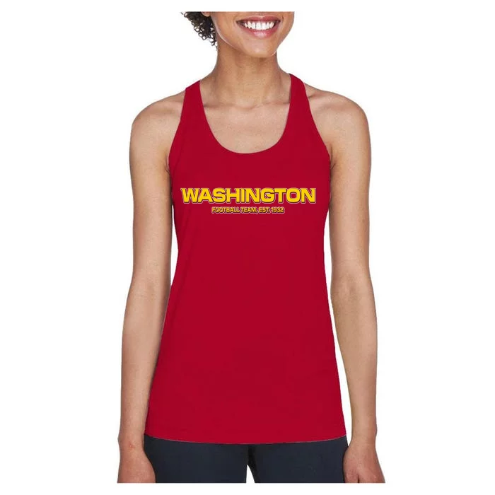 Washington Football Team Logo Women's Racerback Tank