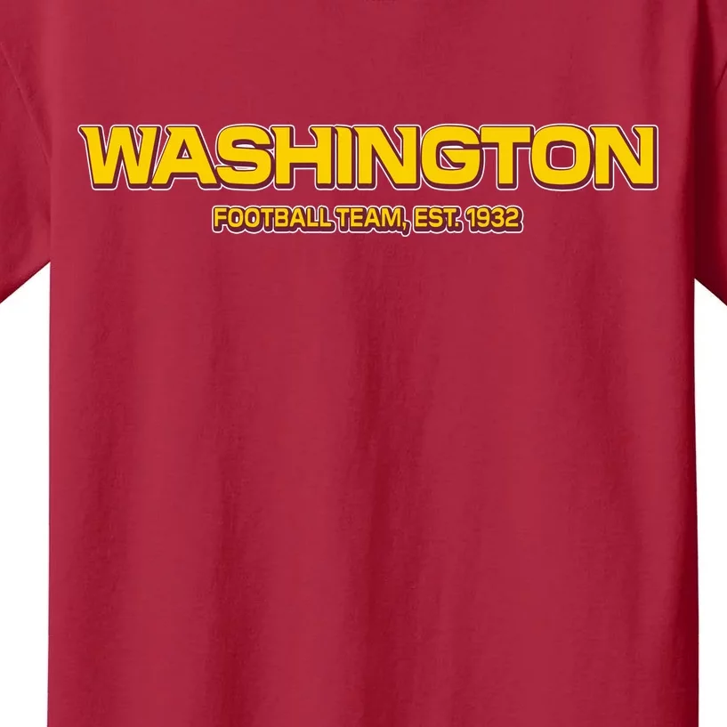 Washington Football Team Logo Kids T-Shirt