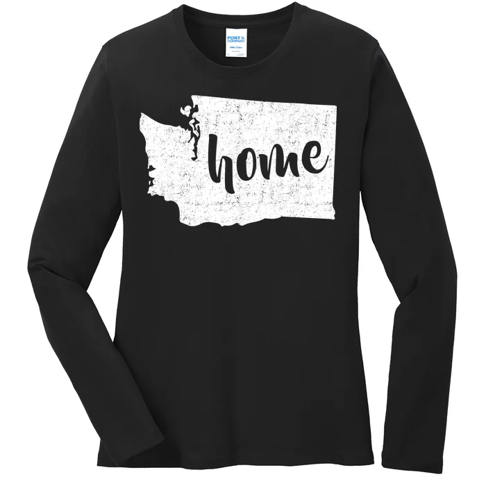 Washington Home State Ladies Long Sleeve Shirt