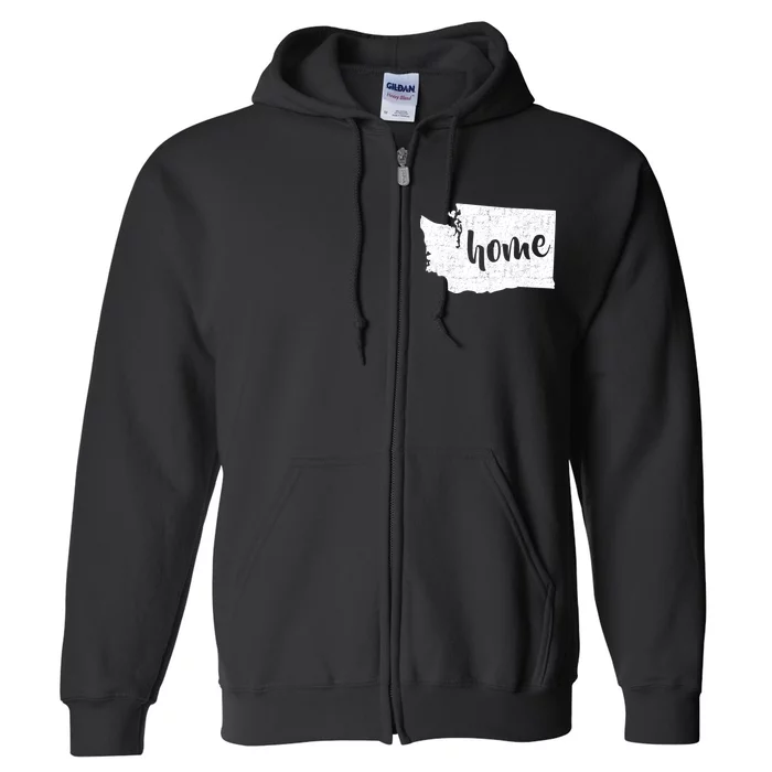 Washington Home State Full Zip Hoodie