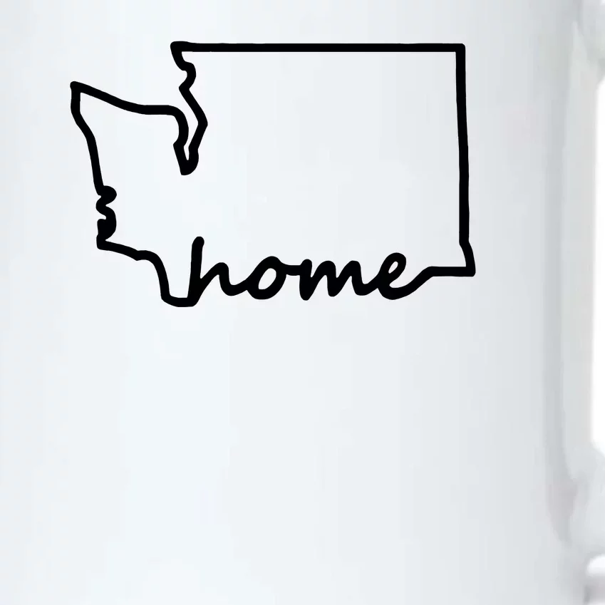 Washington Home State Map Black Color Changing Mug