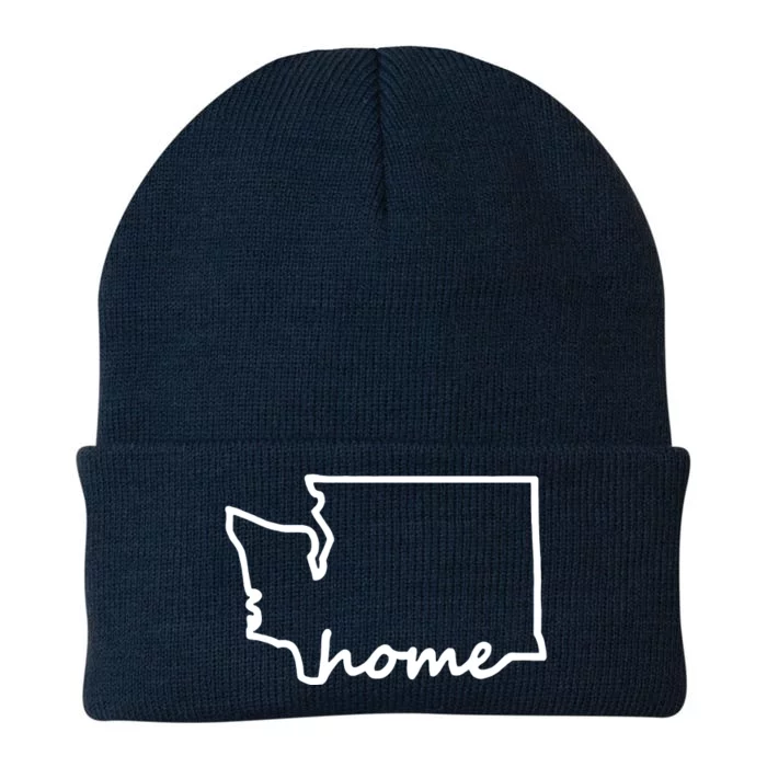 Washington Home State Map Knit Cap Winter Beanie