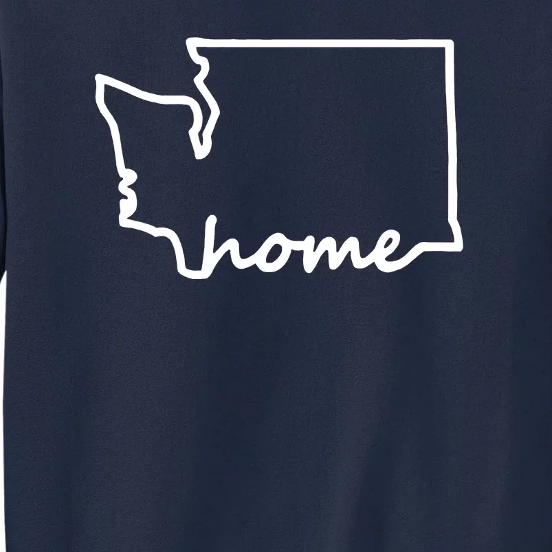 Washington Home State Map Tall Sweatshirt