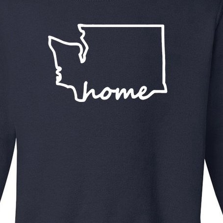 Washington Home State Map Toddler Sweatshirt