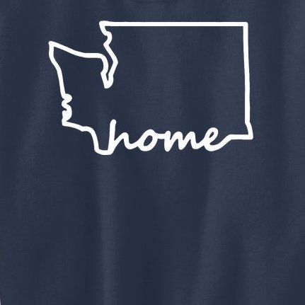 Washington Home State Map Kids Sweatshirt