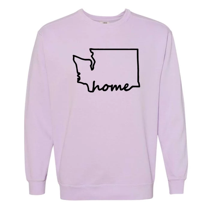 Washington Home State Map Garment-Dyed Sweatshirt