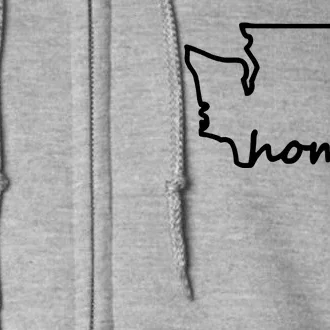 Washington Home State Map Full Zip Hoodie