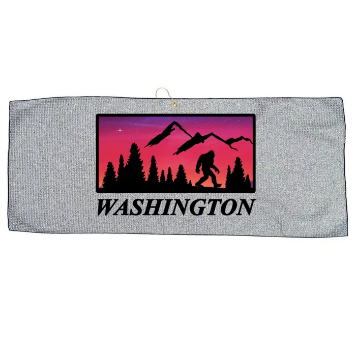 Washington Pacific Northwest Big Foot Large Microfiber Waffle Golf Towel