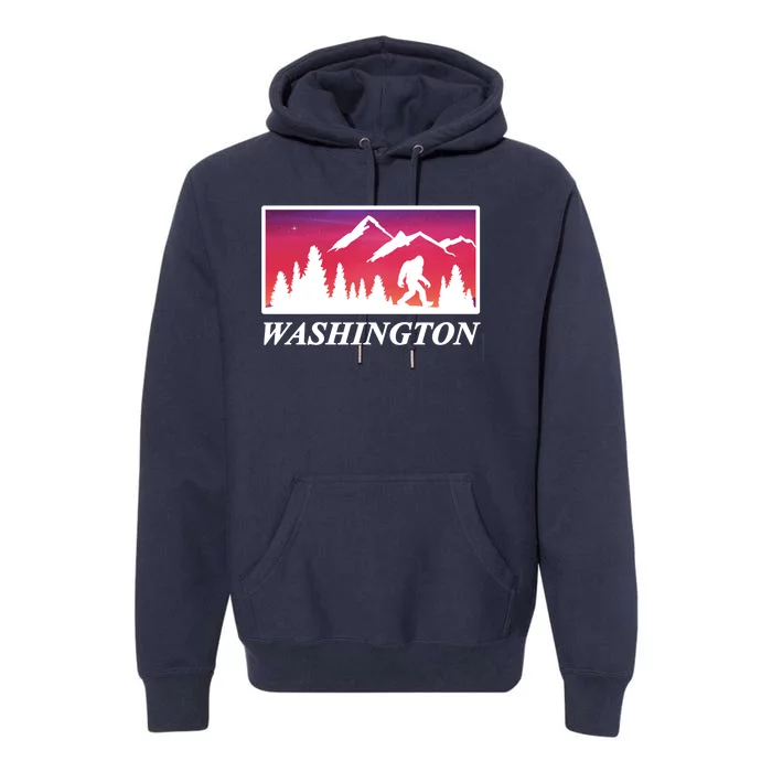 Washington Pacific Northwest Big Foot Premium Hoodie