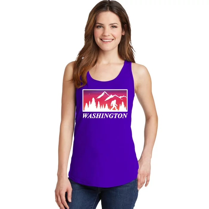 Washington Pacific Northwest Big Foot Ladies Essential Tank