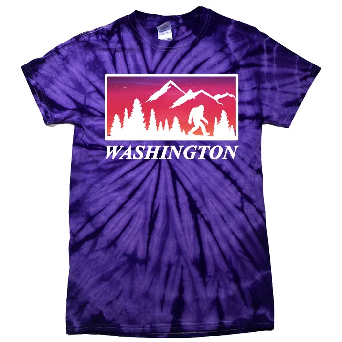 Washington Pacific Northwest Big Foot Tie-Dye T-Shirt