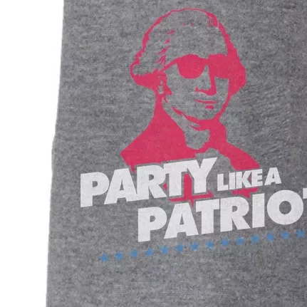 Washington Party Like a Patriot Doggie 3-End Fleece Hoodie