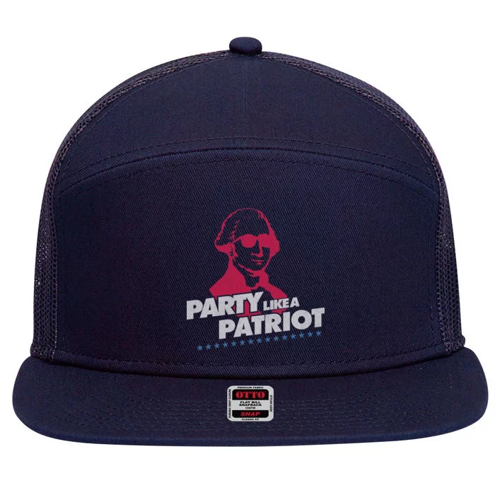 Washington Party Like a Patriot 7 Panel Mesh Trucker Snapback Hat