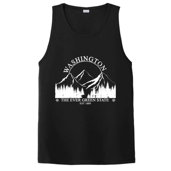 Washington The Ever Green State Performance Tank