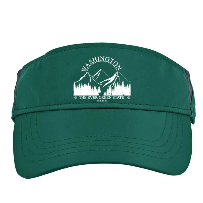 Washington The Ever Green State Adult Drive Performance Visor