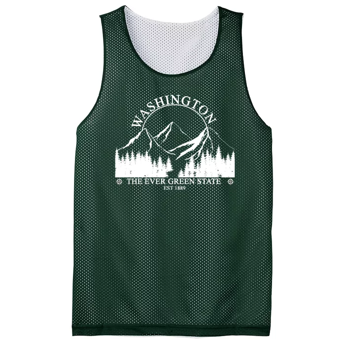 Washington The Ever Green State Mesh Reversible Basketball Jersey Tank