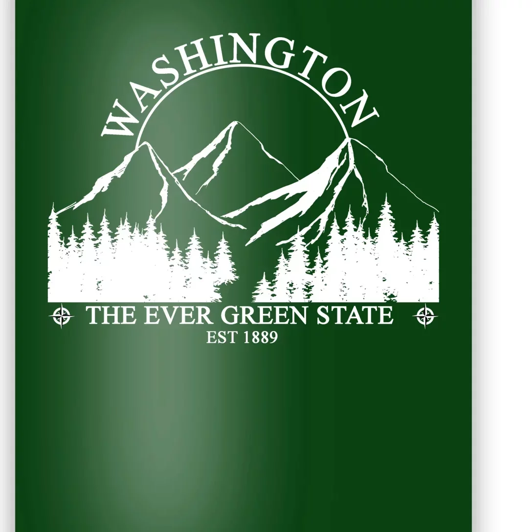 Washington The Ever Green State Poster