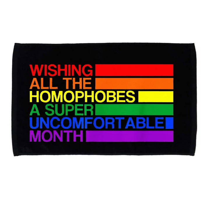 Wishing All The Homophobes A Super Uncomfortable Pride Month Microfiber Hand Towel