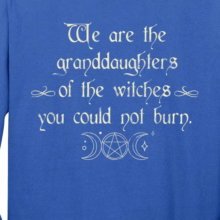 We Are The Granddaughters Of The Witches Funny Gift Tall Long Sleeve T-Shirt