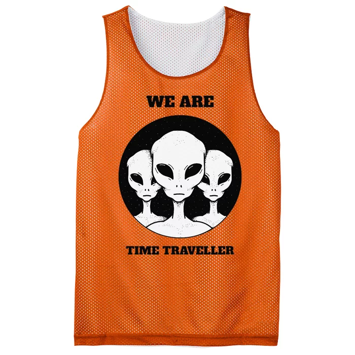 We Are Time Traveller (Alien) Mesh Reversible Basketball Jersey Tank